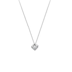 Silver Crown Pendant Necklace