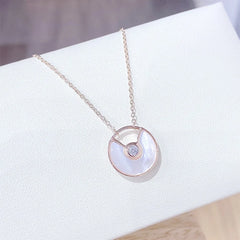 Silver Crown Pendant Necklace